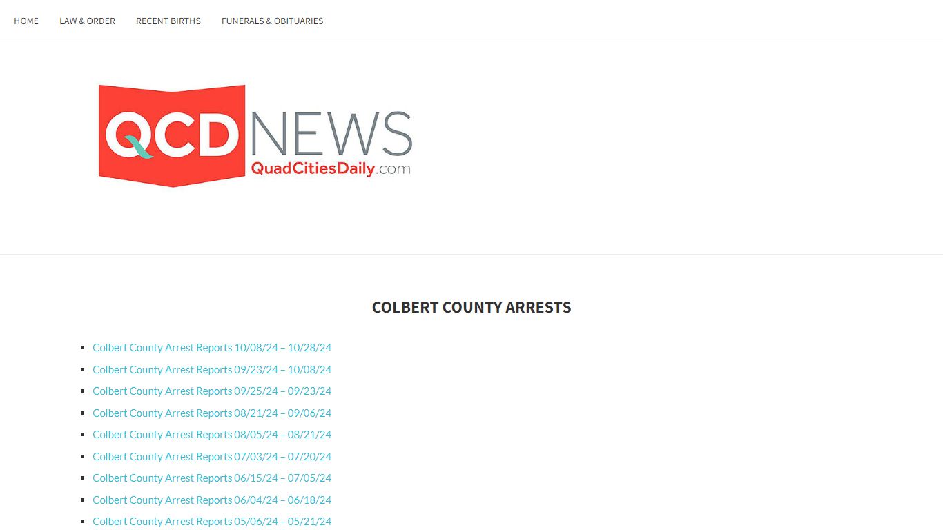 Colbert County Arrests - Quad Cities Daily